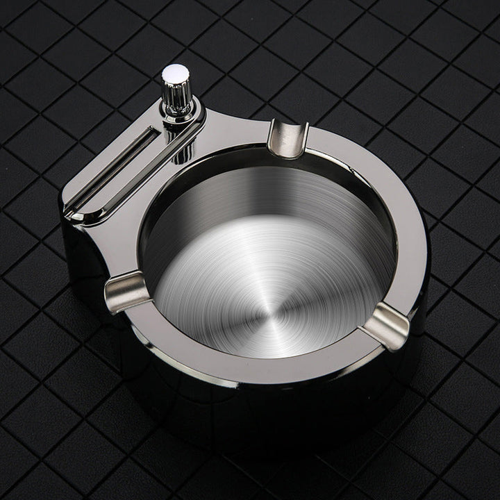 Retro Metal Ashtray, Cigarettes Lighter | Bowlift