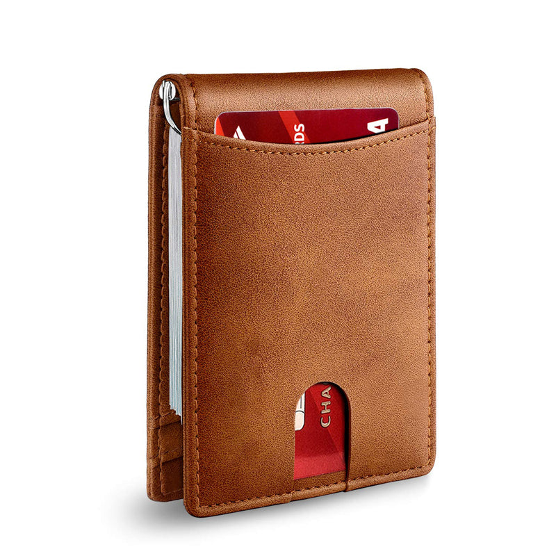BowLift | Theft-proof magnetic card holder made of genuine leather