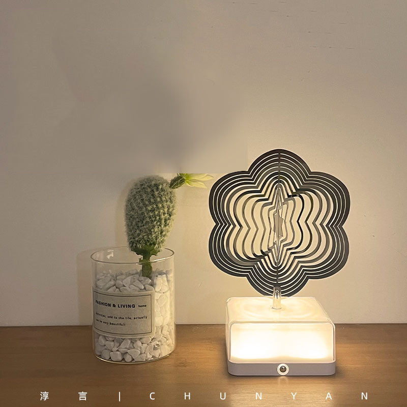 Rotating ambient light made of metal | Bowlift