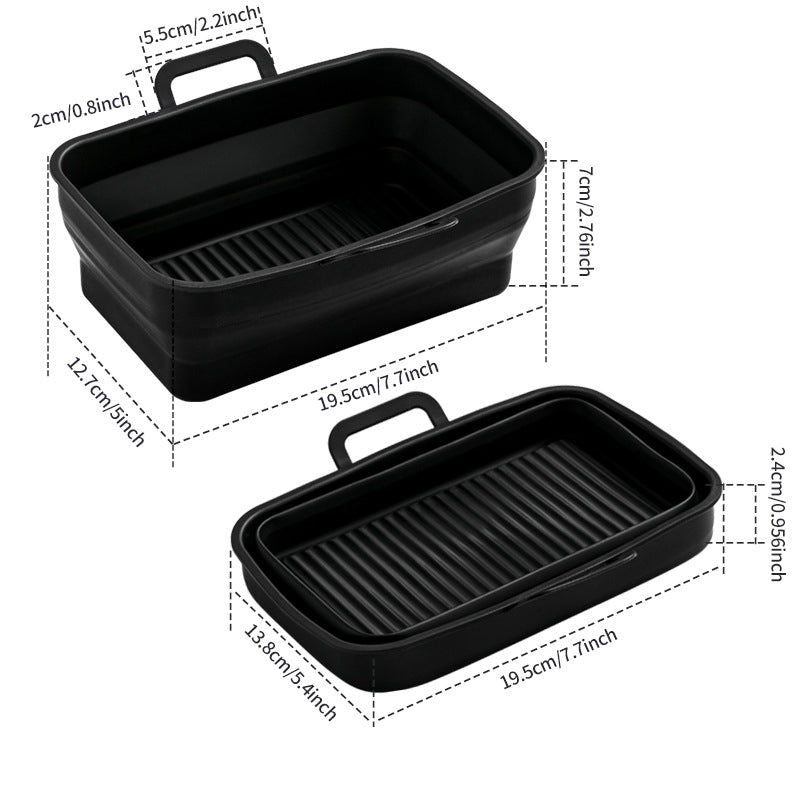 BowLift | Foldable Air Fryer Silicone Baking Tray