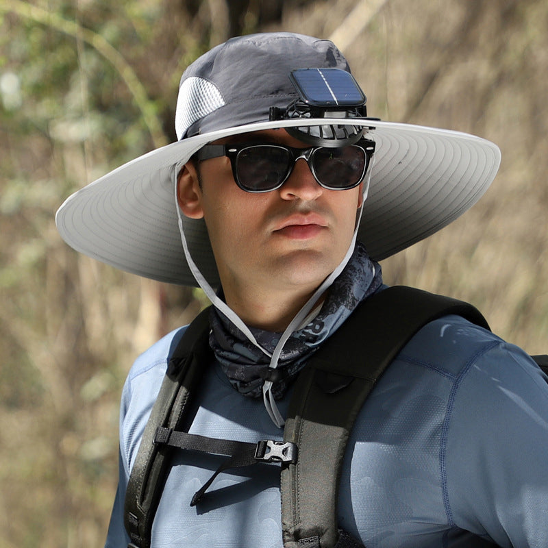 BowLift | Solar and USB Charging Fan Outdoor Fishing Hat
