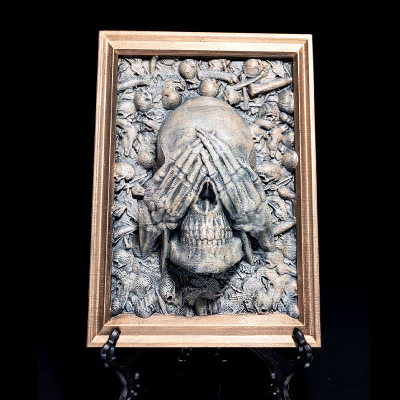 BowLift | Three Wise Skulls Picture Frame Decor