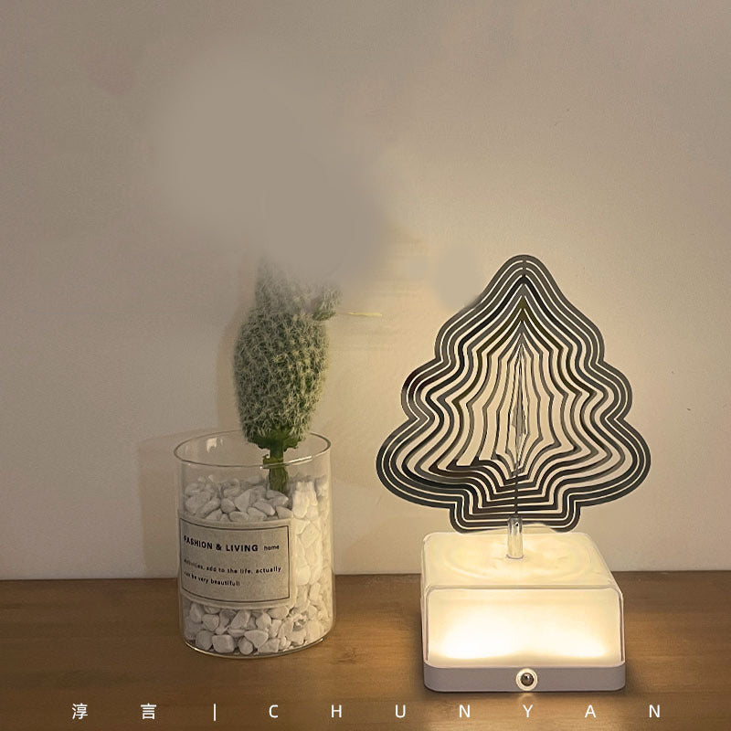 Rotating ambient light made of metal | Bowlift