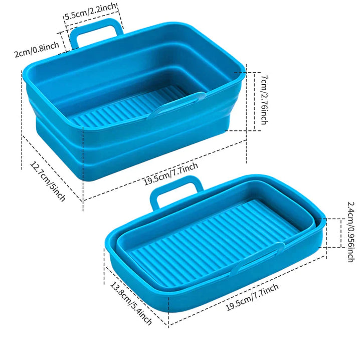 Foldable Air Fryer Silicone Baking Tray | Bowlift