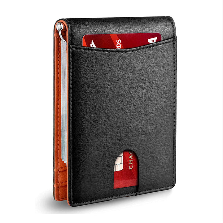 BowLift | Theft-proof magnetic card holder made of genuine leather