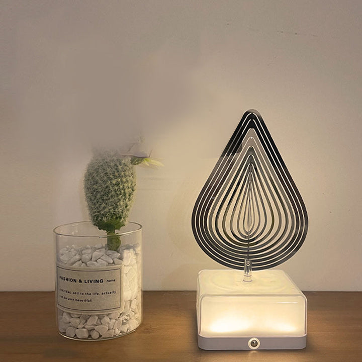 Rotating ambient light made of metal | Bowlift