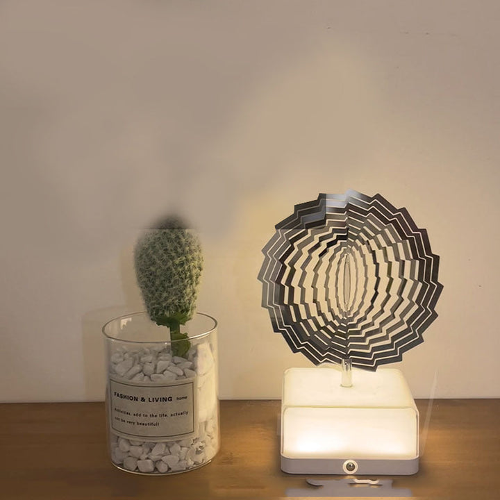 Rotating ambient light made of metal | Bowlift