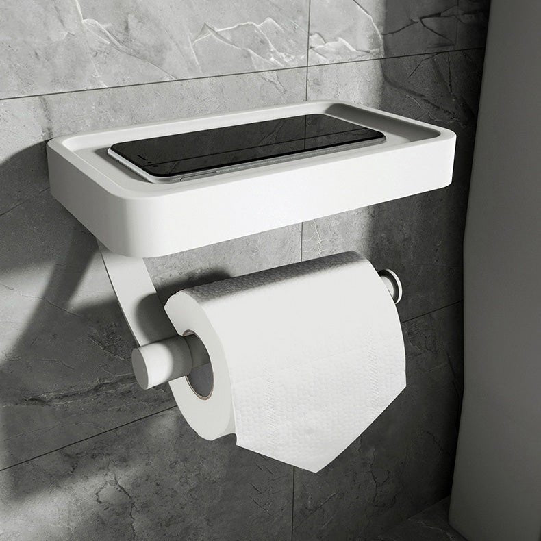 BowLift | RVS Shelf | Drill-free Toilet Roll Holder with Storage Shelf made of Stainless Steel