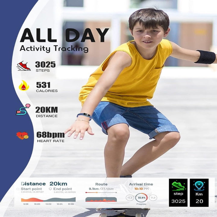 BowLift | Slim Fitness Watch for Kids - KidFit Pro