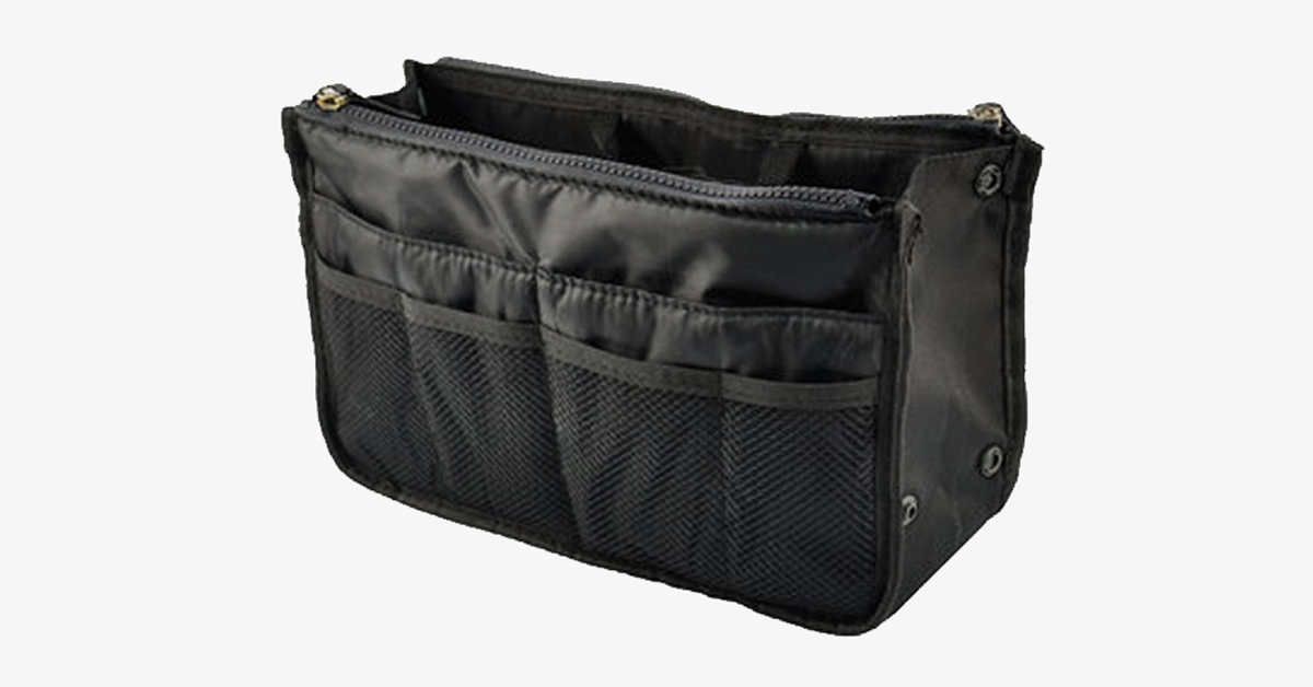 BowLift | Slim Bag-in-Bag - Made of cotton & polyester - Portable & Small size - Multiple zip pockets - Fits in your suitcase - Color variations