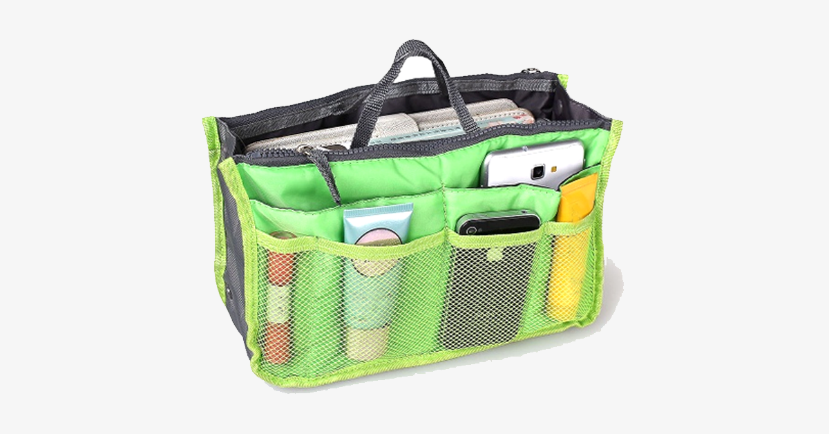 BowLift | Slim Bag-in-Bag - Made of cotton & polyester - Portable & Small size - Multiple zip pockets - Fits in your suitcase - Color variations