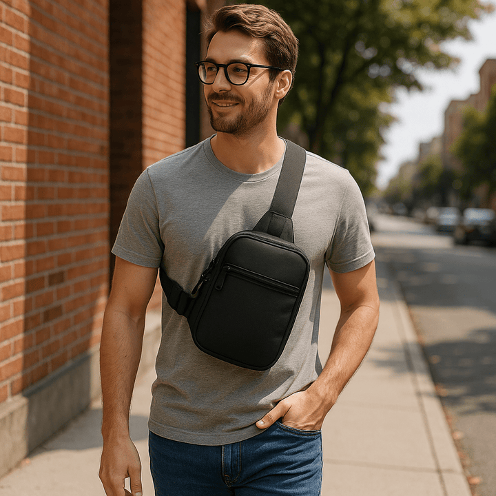 BowLift | SLIMVOY – Compact Travel Sling Bag for Effortless Organization