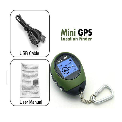 BowLift | Keychain GPS Navigation USB - Climbing Outdoor Travel Portable Keychain Hiking & Camping GPS