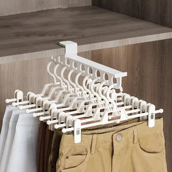 BowLift | SmartGlide Pull-Out Rack – Space-Saving Closet Organizer for Pants, Scarves, Ties – Easy Glide System – Stylish and Modern Design