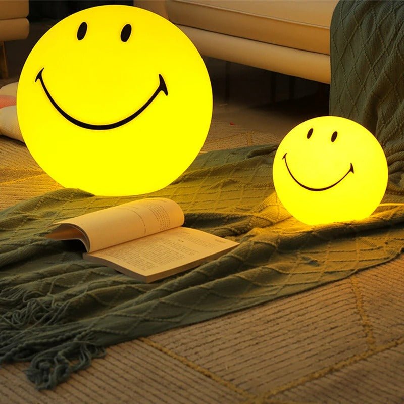 BowLift | LED Rechargeable Smiley Night Light | Cute Glow Buddy for Kids' Bedroom & Nursery Decor