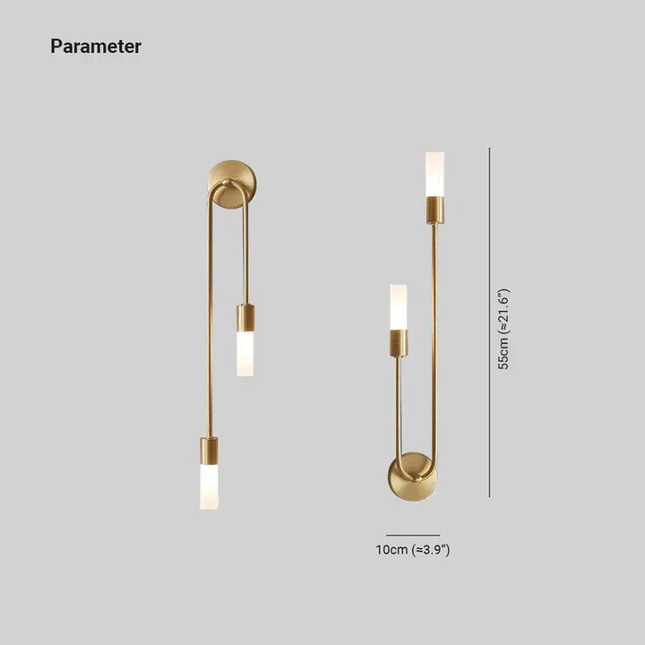BowLift | Wall Light Gold LED Modern Bedside Lamp