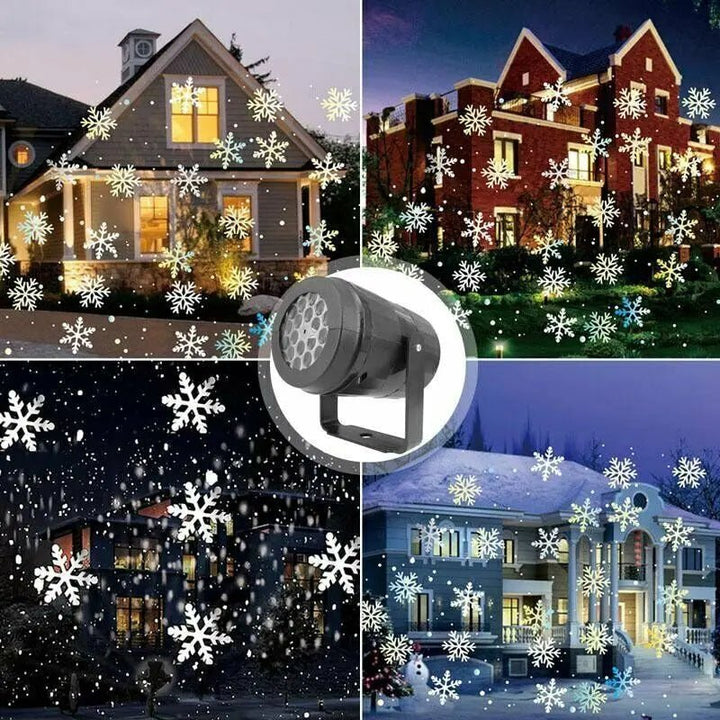 BowLift | Snowflake Projector LED Christmas Light - Christmas Projector Lights for Indoor Outdoor Christmas, Wedding and Yard Decor