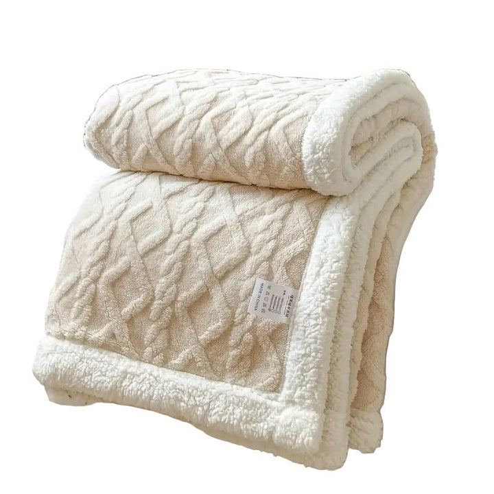 BowLift | SHERPLY – Reversible Sherpa Fleece Blanket for Year-Round Comfort