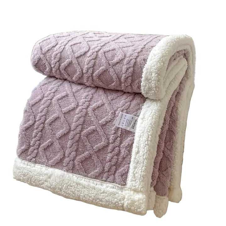 BowLift | SHERPLY – Reversible Sherpa Fleece Blanket for Year-Round Comfort