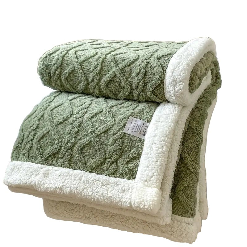 BowLift | SHERPLY – Reversible Sherpa Fleece Blanket for Year-Round Comfort