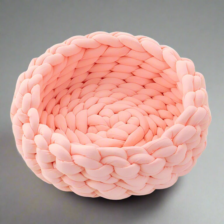 BowLift | SNUGWOOL – Soft Woolen Basket for Pets with High Edge Support