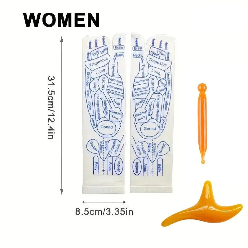 BowLift | Acupressure Reflexology Socks with Massage Stick