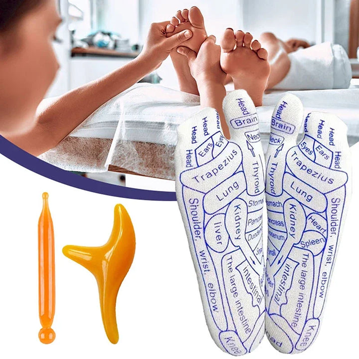 BowLift | Acupressure Reflexology Socks with Massage Stick