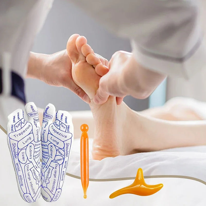 BowLift | Acupressure Reflexology Socks with Massage Stick