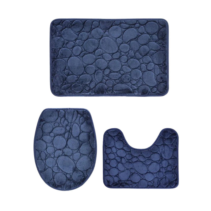 BowLift | Softura – 3-Piece Non-Slip Bathroom Mat Set with Comfort & Style