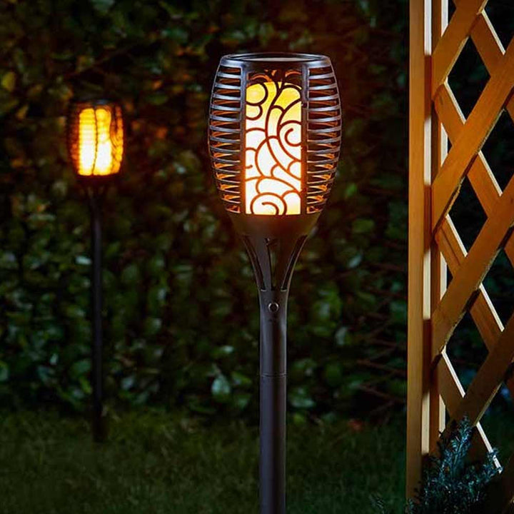 BowLift | Outdoor Solar Garden Torch Light Flame Effect