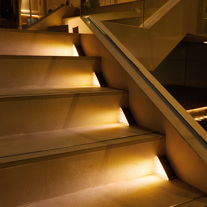 BowLift | Outdoor Solar Step Lights with Warm LED Glow