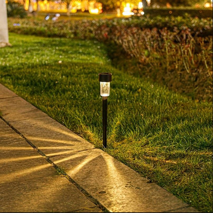 LED solar cell lamps on spikes - Black 10 pcs. | Bowlift