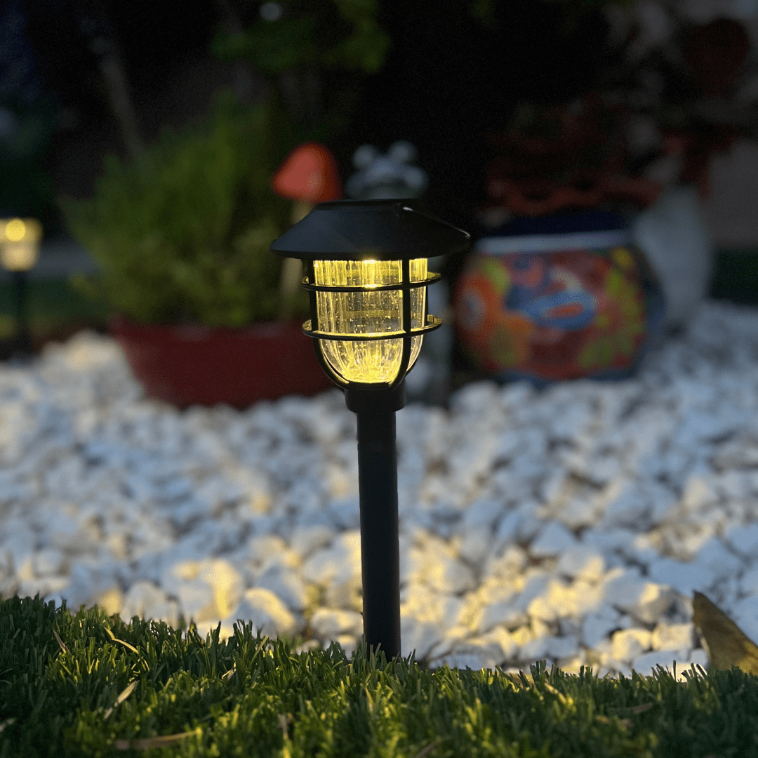 BowLift | SOLARSPIKE – 2 Pack Solar Powered Pathway Lights for Outdoor Garden Illumination
