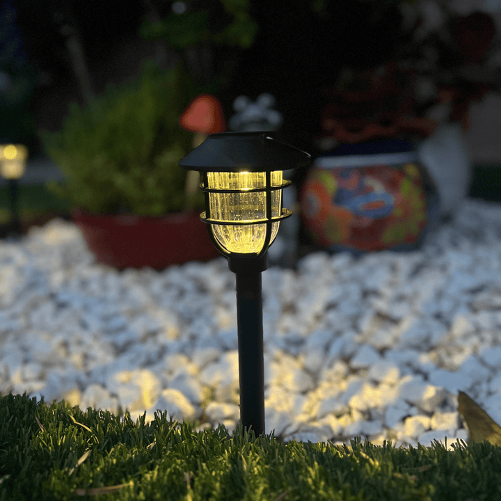 BowLift | SOLARSPIKE – 2 Pack Solar Powered Pathway Lights for Outdoor Garden Illumination