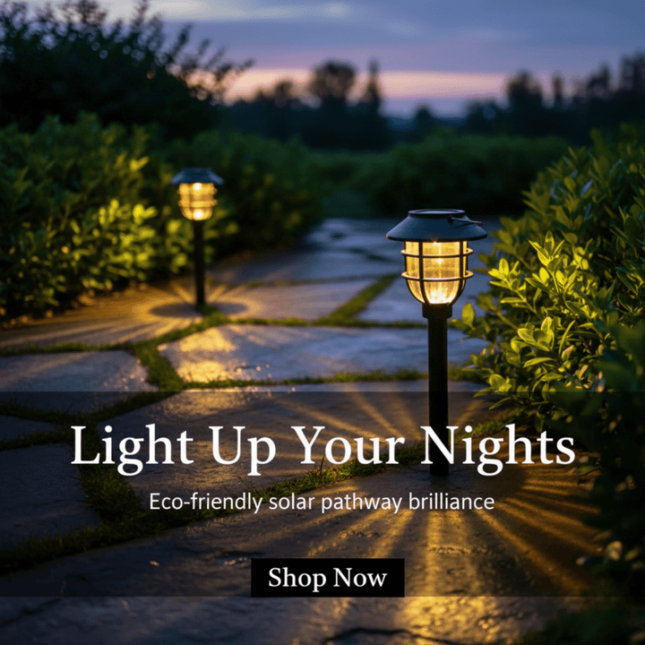 BowLift | SOLARSPIKE – 2 Pack Solar Powered Pathway Lights for Outdoor Garden Illumination