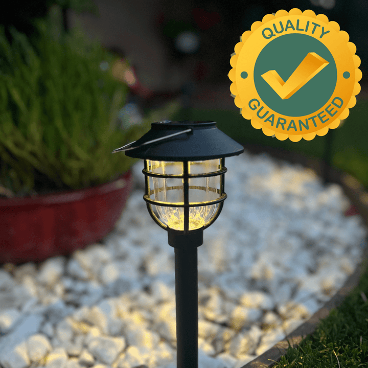 BowLift | SOLARSPIKE – 2 Pack Solar Powered Pathway Lights for Outdoor Garden Illumination