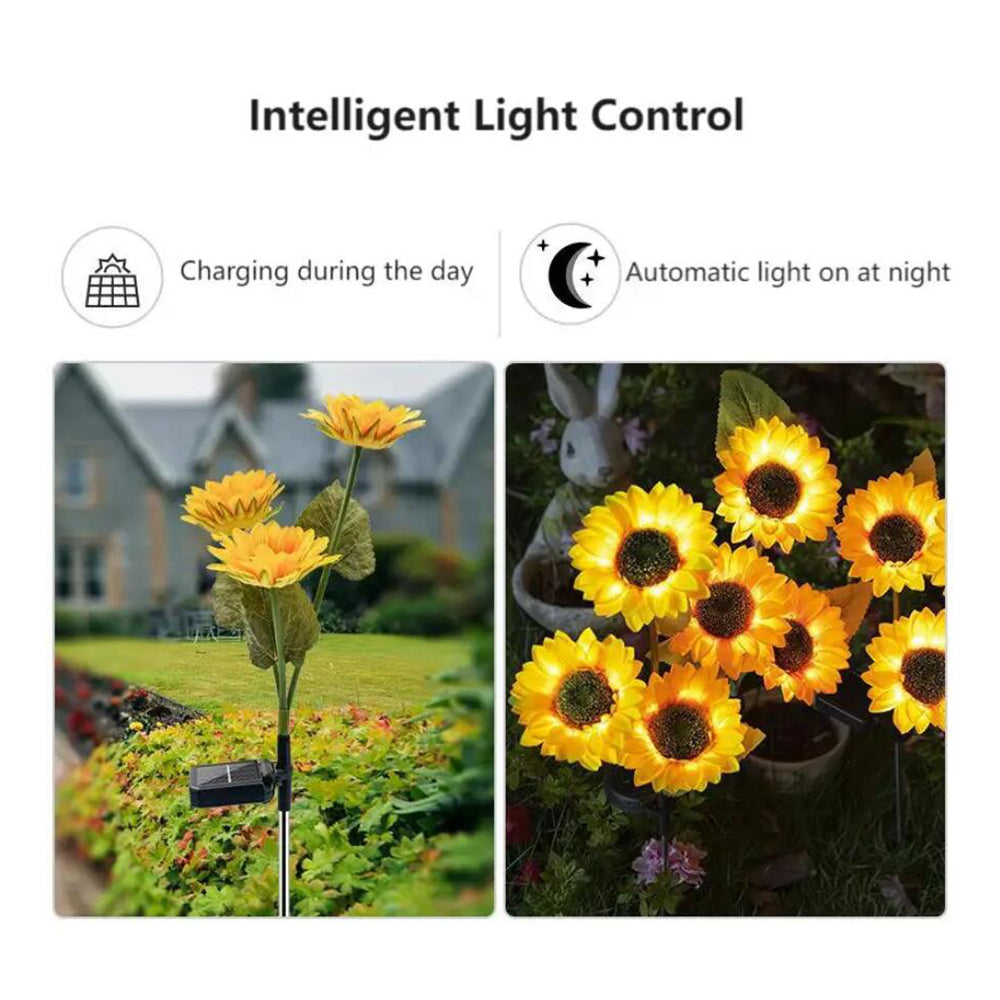 Solar-Sunflower-Garden-Lamp 80 cm | Bowlift
