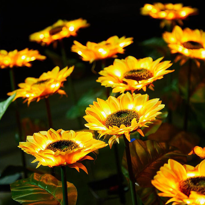 Solar-Sunflower-Garden-Lamp 80 cm | Bowlift
