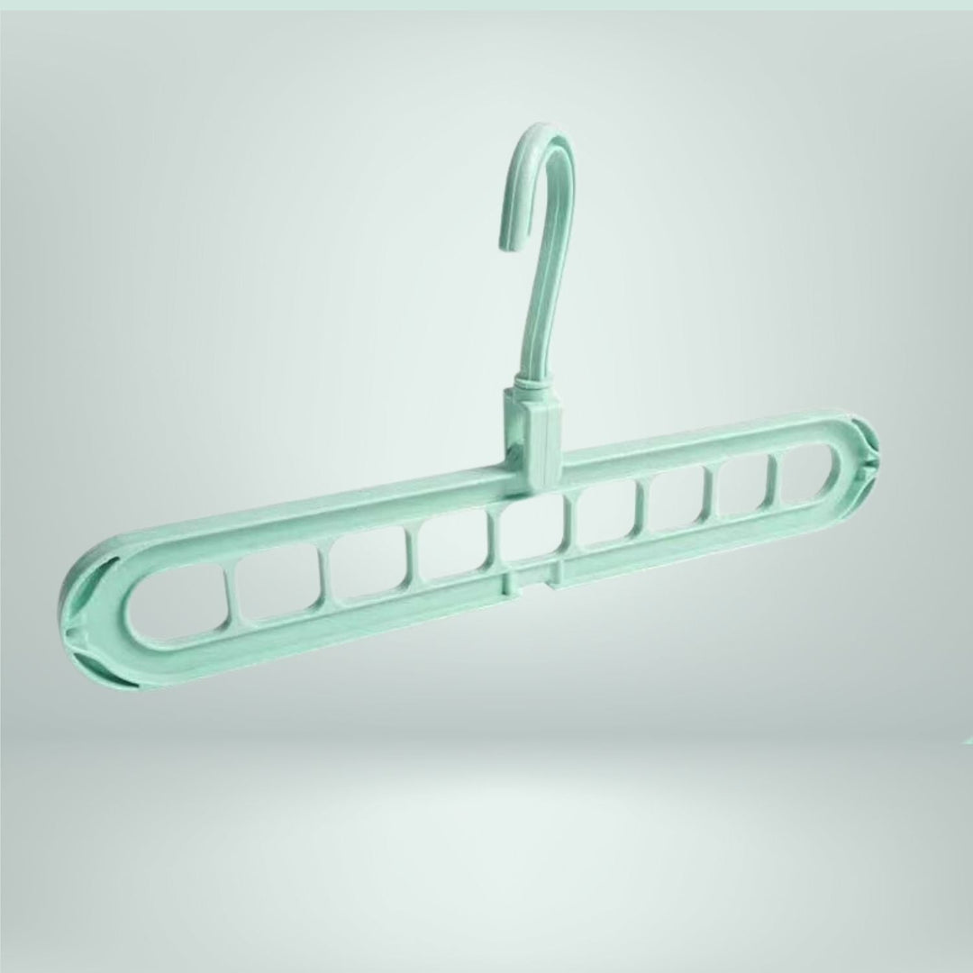 Clothes hanger organizer space-saving rack 2-piece set | Bowlift