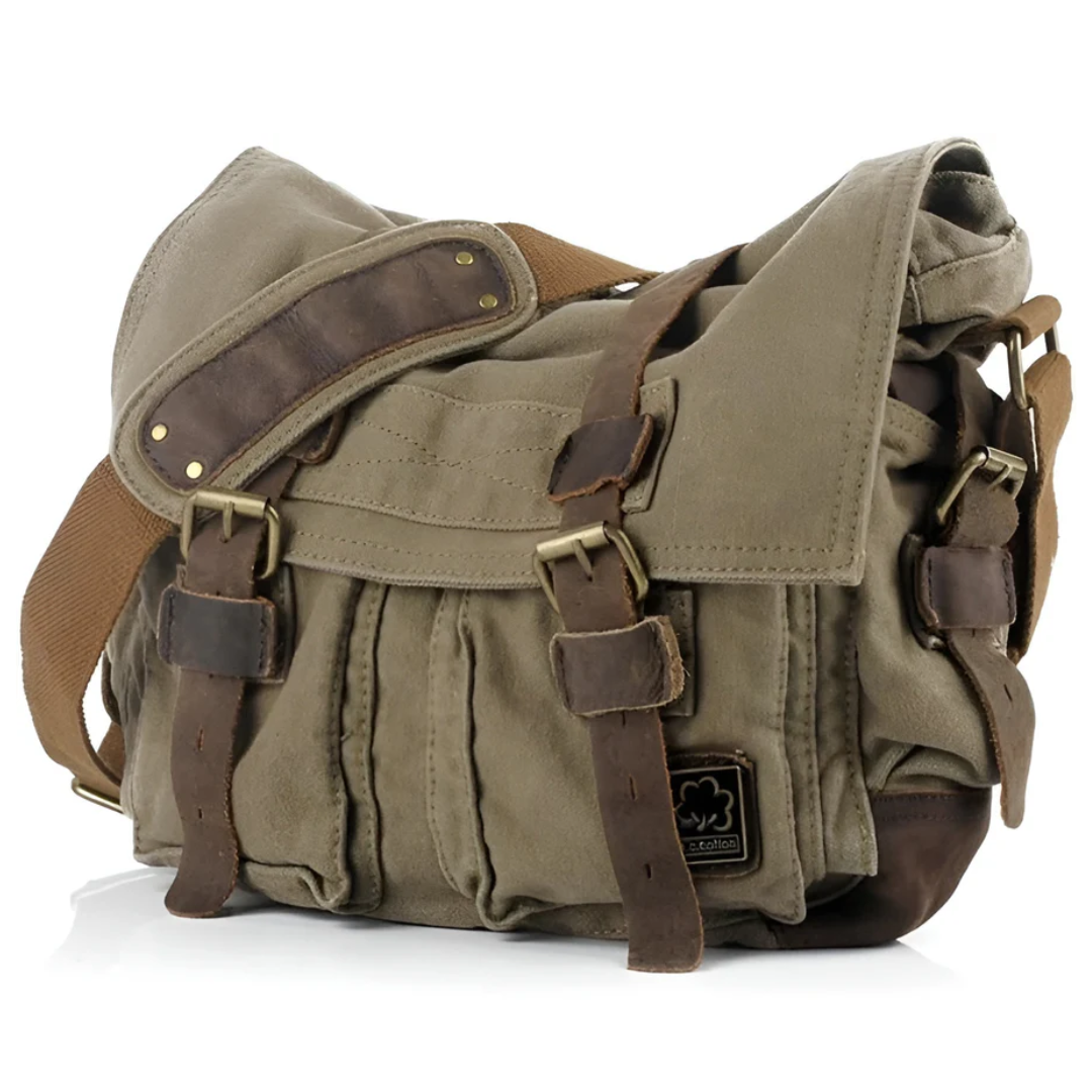 BowLift | Spacious Men's Canvas Crossbody - UrbanTrail