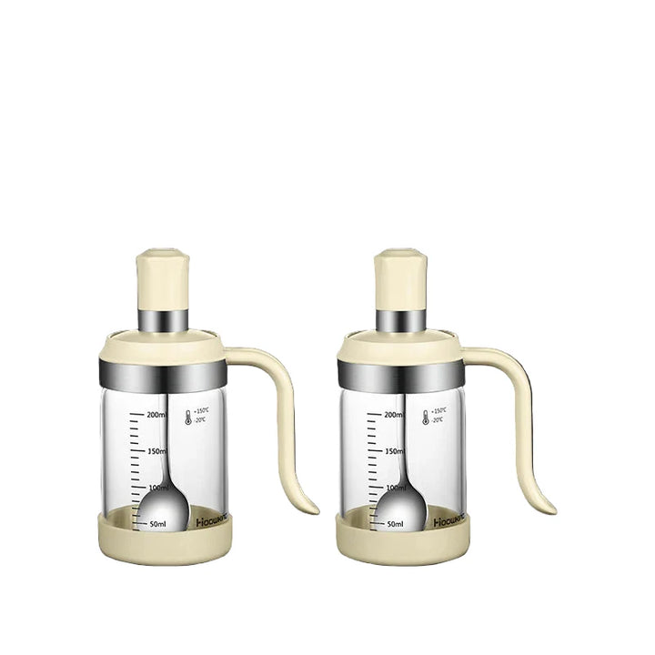 Spice Seasoning Bottle Kitchen Glass Transparent Bottle With Spoon | Bowlift