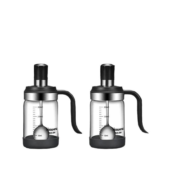 Spice Seasoning Bottle Kitchen Glass Transparent Bottle With Spoon | Bowlift