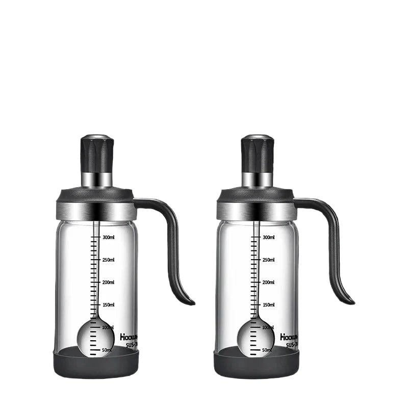 Spice Seasoning Bottle Kitchen Glass Transparent Bottle With Spoon | Bowlift