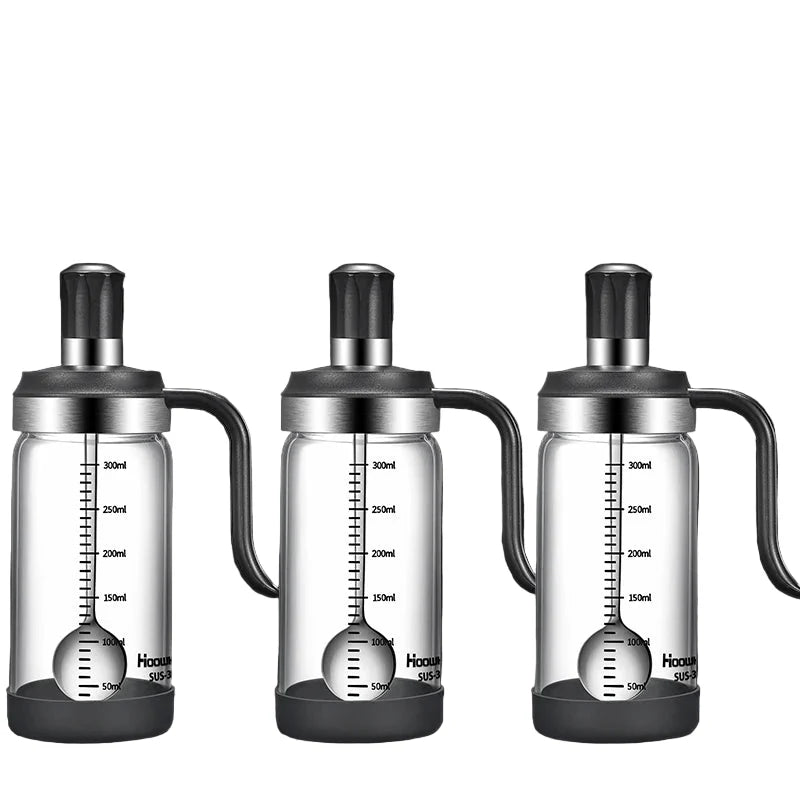Spice Seasoning Bottle Kitchen Glass Transparent Bottle With Spoon | Bowlift