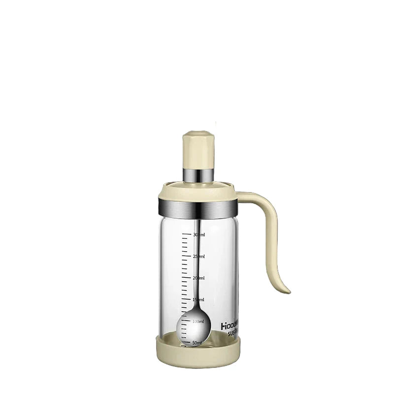 Spice Seasoning Bottle Kitchen Glass Transparent Bottle With Spoon | Bowlift