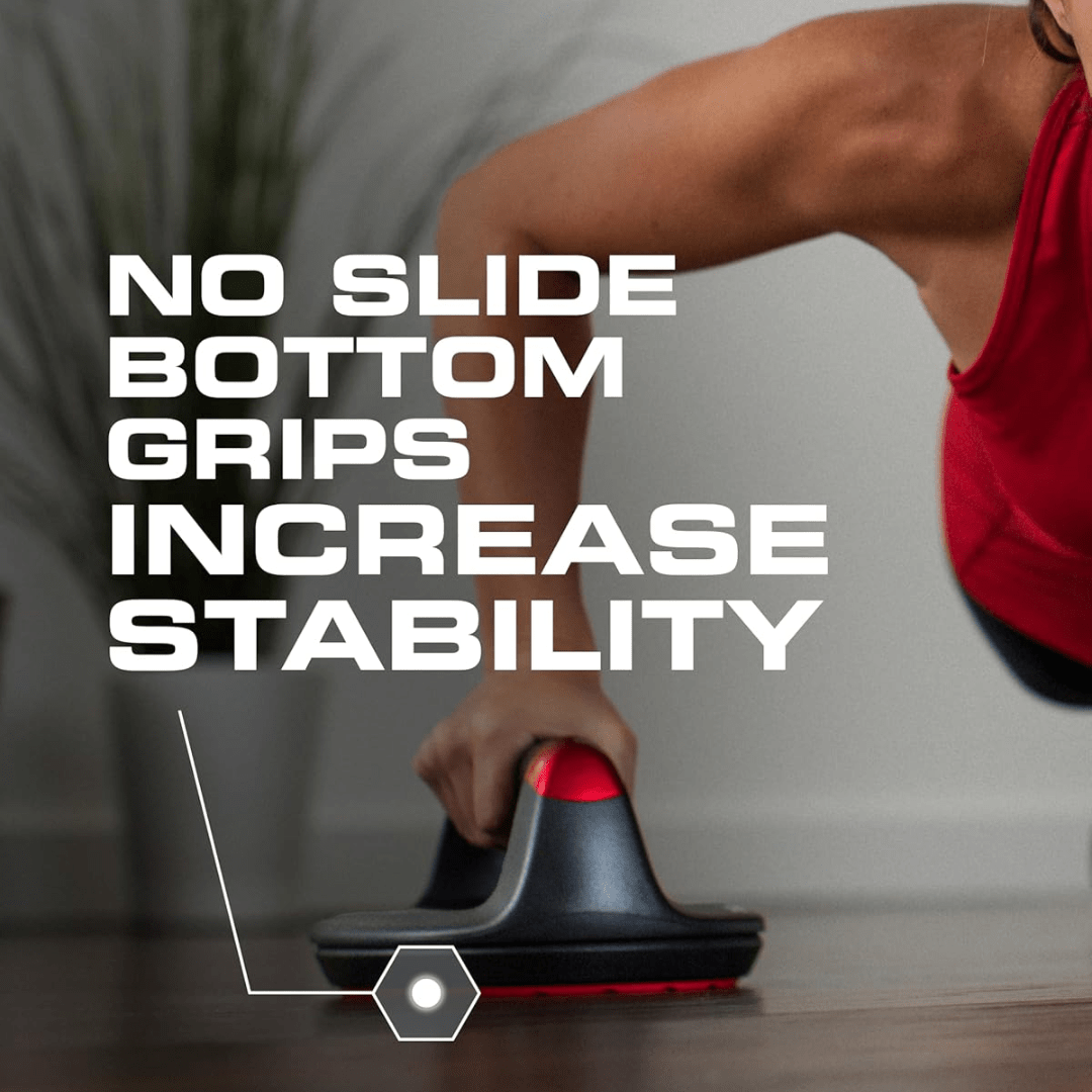 BowLift | Spinfit Rotating Push-Up Handles – Ergonomic Wrist Protection – 180 kg Capacity – Dynamic Strength Training for Chest, Shoulders & Core