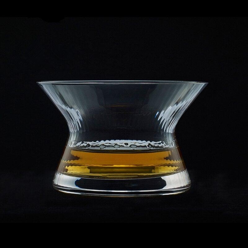 BowLift | Rotating Mirror Glass - Rotating Whiskey Drinking Glass