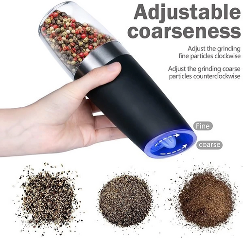 BowLift | SpiceGlide - Salt and Pepper Mill with Gravity Sensor