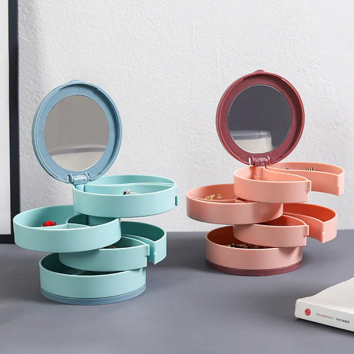 BowLift | Perfect Gift-4 Layer Rotatable Jewelry Storage Box