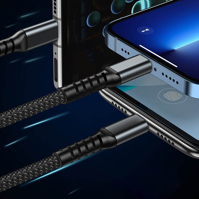 BowLift | Transparent glowing 3-in-1 super fast charging cable